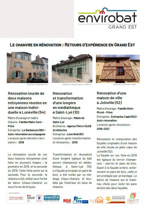 Le chanvre en rénovation